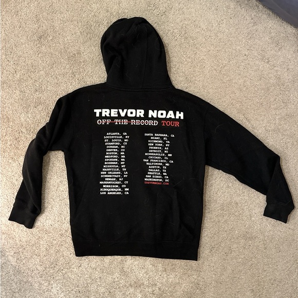 Black Tour Print Hoodie - Picture 5 of 6